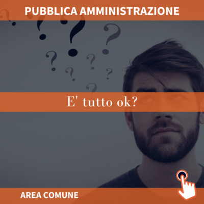 Area Comune - P.A - verifica anomalia