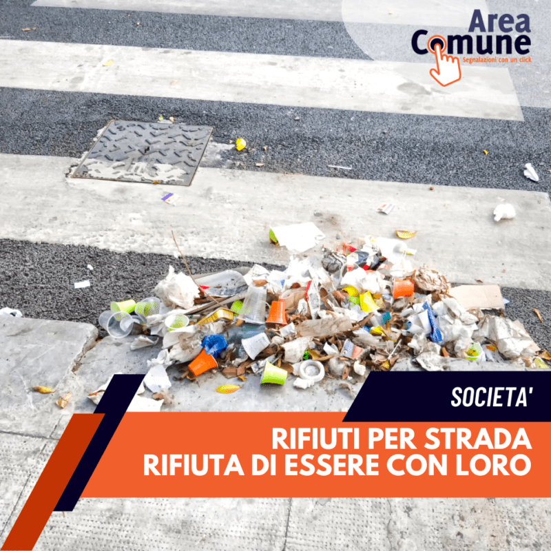 Area Comune - P.A. Spazzatura per le strade